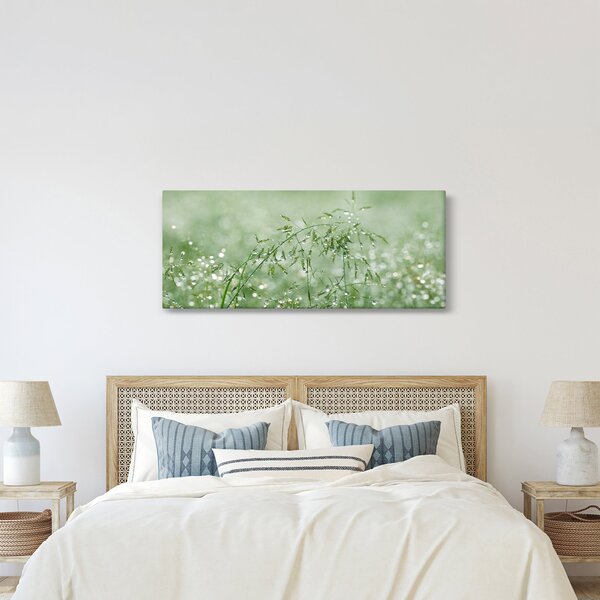 Obraz - Rosa v tráve (120x50 cm)