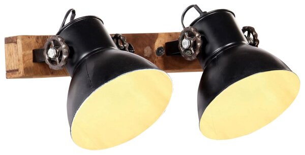 Industriálna nástenná lampa, čierna 45x25 cm E27