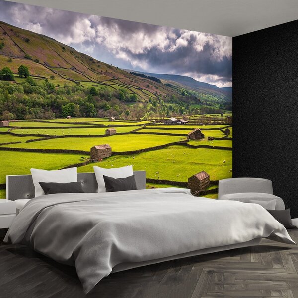 Fototapeta Vliesová Yorkshire poľa 250x104 cm