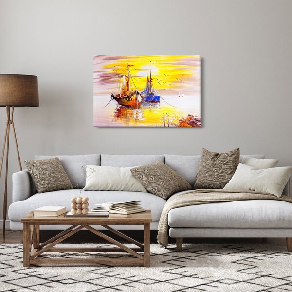 Obraz - Maľba loďou (90x60 cm)