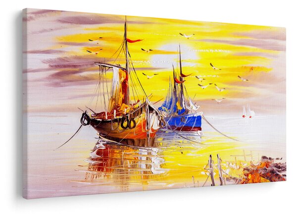 Obraz - Maľba loďou (90x60 cm)