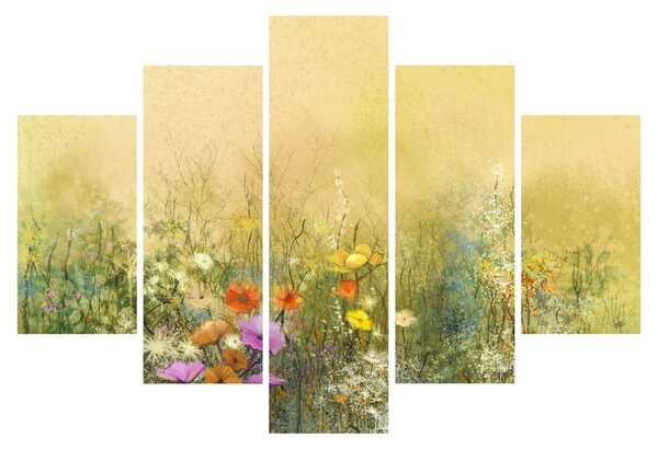 Obraz - Maľovaná lúka (150x105 cm)
