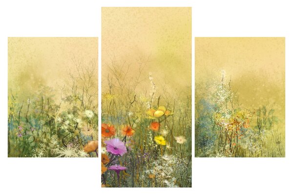 Obraz - Maľovaná lúka (90x60 cm)