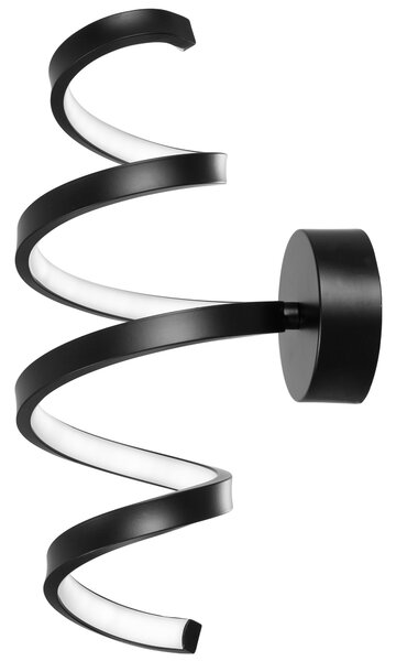 Toolight - LED nástenná lampa SPRING APP826-W, čierna matná, OSW-09178