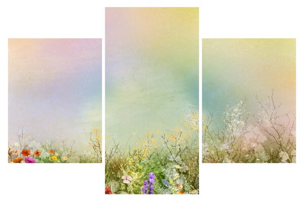Obraz - Maľovaná lúka 2 (90x60 cm)