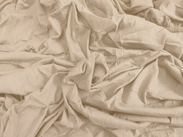 Jersey plachta BASIC béžová 90 x 200 cm