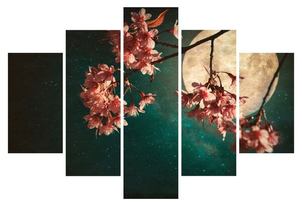Obraz - Sakura v splne (150x105 cm)