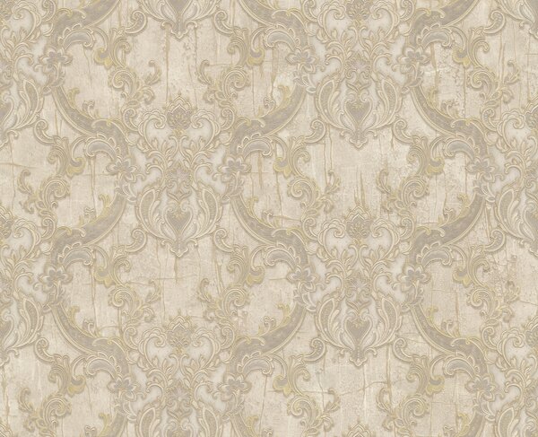 Luxusnáé béžovo-zlatá vliesová tapeta, zámocké ornamenty, 86067, Valentin Yudashkin 5, Emiliana Parati