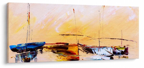 Obraz - Maľba loďou (120x50 cm)