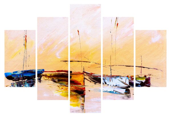 Obraz - Maľba loďou (150x105 cm)