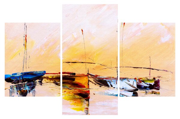 Obraz - Maľba loďou (90x60 cm)