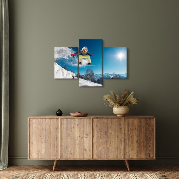 Obraz - Snowboardista (90x60 cm)