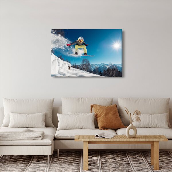 Obraz - Snowboardista (90x60 cm)
