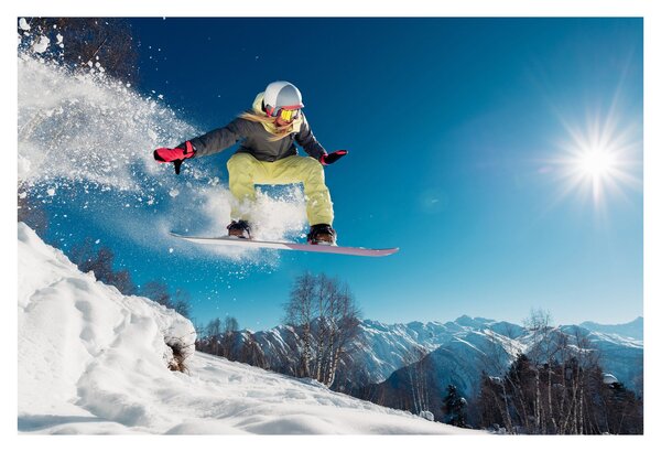 Obraz - Snowboardista (90x60 cm)