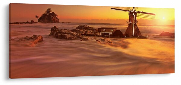 Obraz - Západ slnka (120x50 cm)