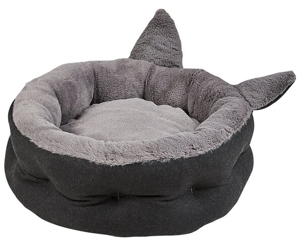 Posteľ pre domáce zvieratá sivý polyester 45 x 45 cm pelech pre psy a mačky moderný štýl doplnky príslušenstvo