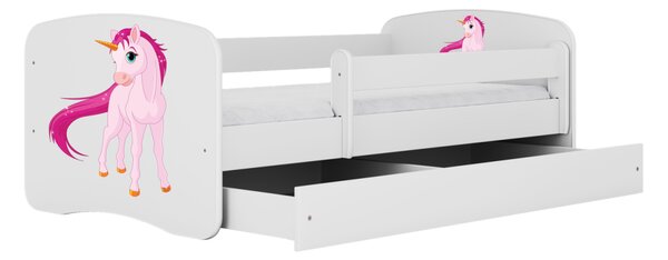 Kocot kids Detská posteľ Babydreams jednorožec biela, variant 70x140, bez šuplíků, bez matrace