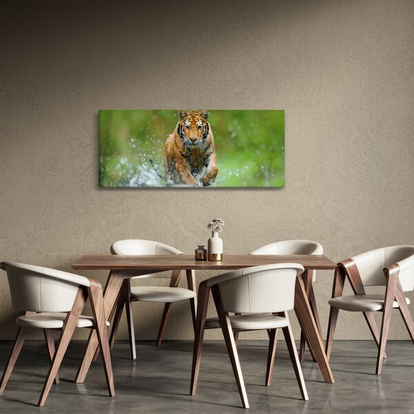 Obraz - Bežiaci tiger (120x50 cm)