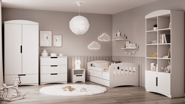 Kocot kids Detská posteľ Classic I biela, variant 80x140, bez šuplíků, bez matrace