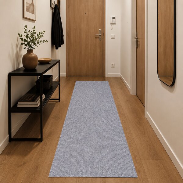 Vopi , Behúň na mieru Quick step šedý, šíre 60 cm, šedá, chodba / predsieň
