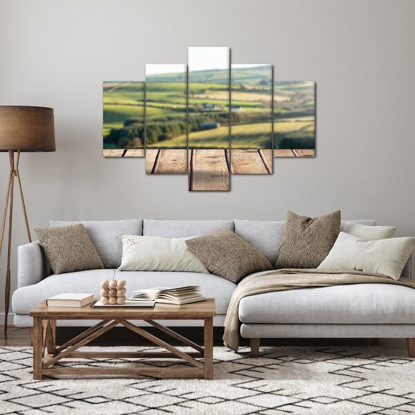 Obraz - Výhľad na krajinu (150x105 cm)