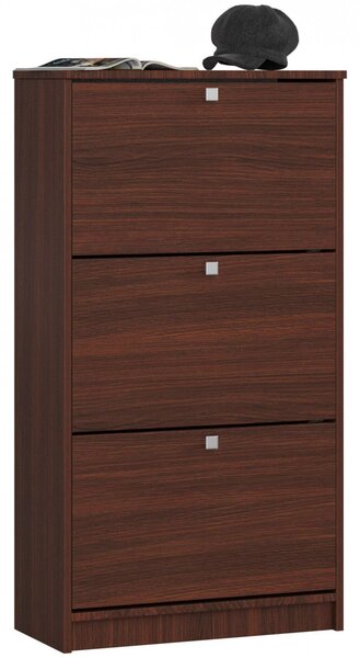Ak furniture Skriňa na topánky Marienne 60 cm - 3 dvierka wenge