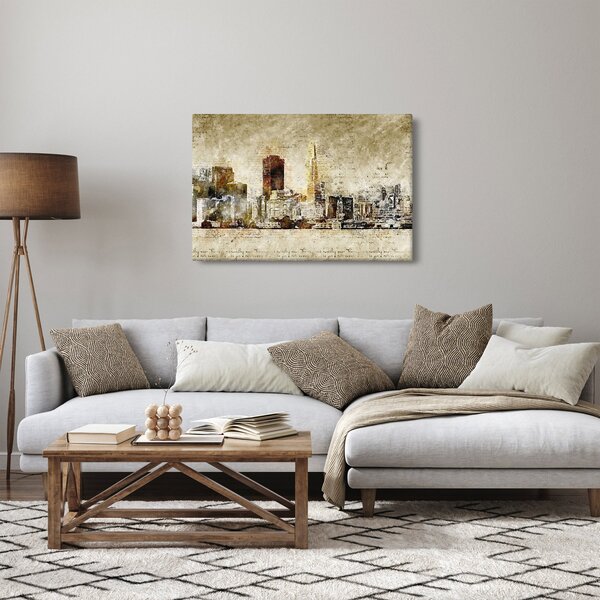 Obraz - Umelecky stvárnené mesto (90x60 cm)
