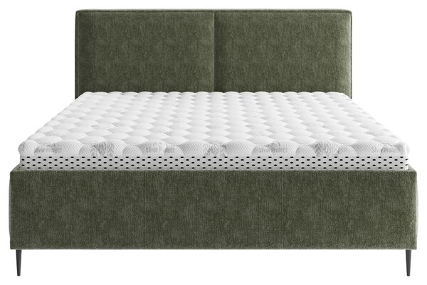 ČALÚNENÁ POSTEĽ, 180/200 cm, tmavozelená MID.YOU - Online Only spálne, Online Only