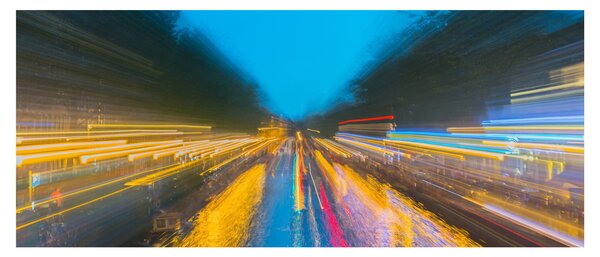 Obraz - Maľba abstrakcie (120x50 cm)