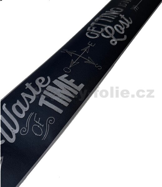 Vinylové bordúry na stenu L73807, rozmer 13,25 cm x 5 m, Waste of Time, Ugépa