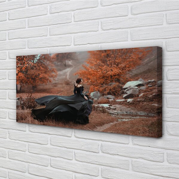 Obraz canvas Ženské jesenné hory 125x50 cm
