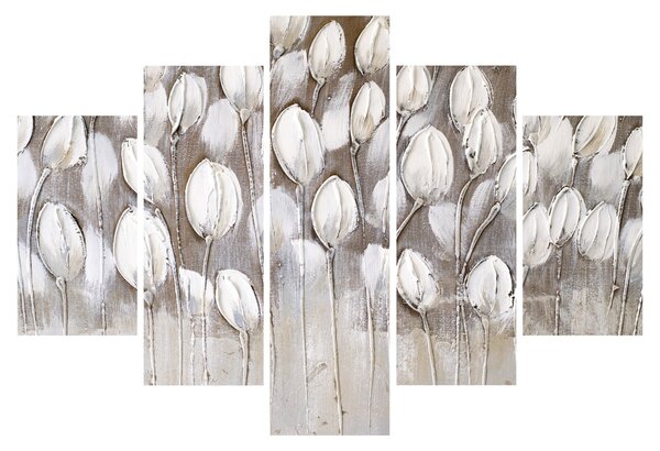 Obraz - Štruktúrované tulipány (150x105 cm)