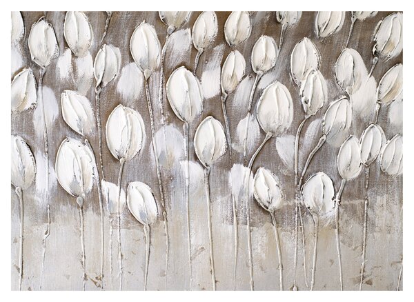Obraz - Štruktúrované tulipány (70x50 cm)