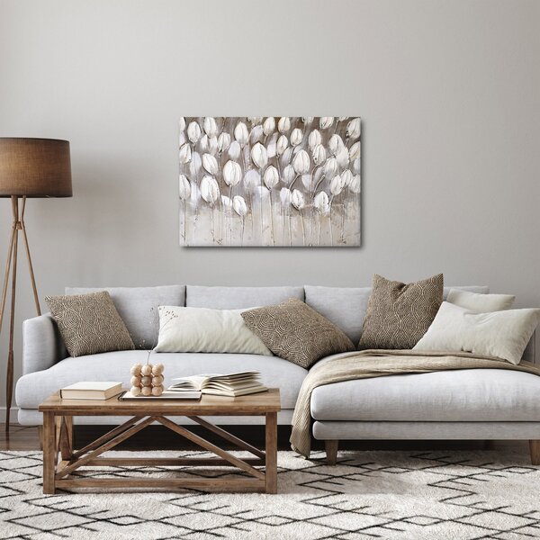 Obraz - Štruktúrované tulipány (70x50 cm)