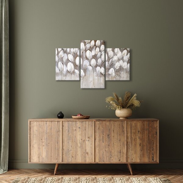 Obraz - Štruktúrované tulipány (90x60 cm)