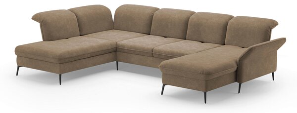 SEDACIA SÚPRAVA, textil, svetlohnedá Sit & More - Sedačky, Online Only