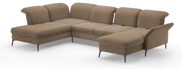 SEDACIA SÚPRAVA, textil, svetlohnedá Sit & More - Sedačky, Online Only