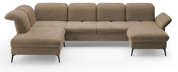 SEDACIA SÚPRAVA, textil, svetlohnedá Sit & More - Sedačky, Online Only