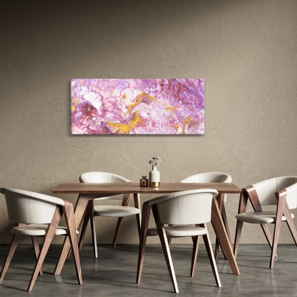 Obraz - Ružová abstrakcia (120x50 cm)