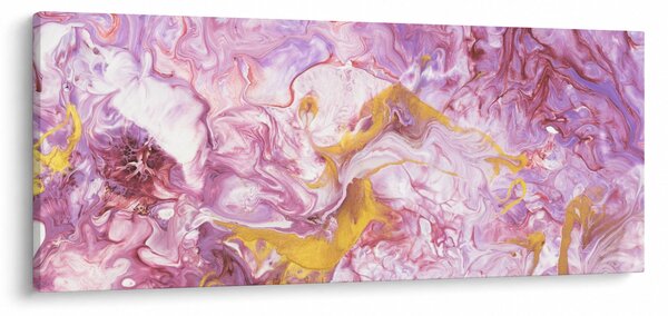 Obraz - Ružová abstrakcia (120x50 cm)
