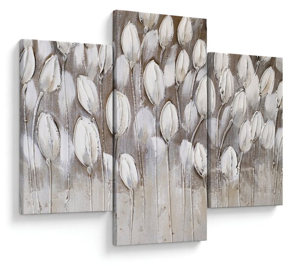 Obraz - Štruktúrované tulipány (90x60 cm)