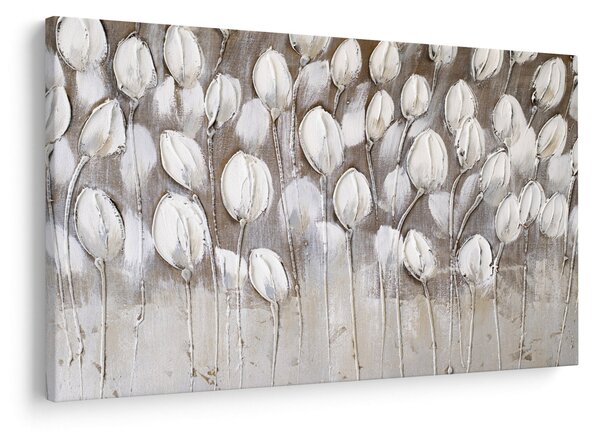 Obraz - Štruktúrované tulipány (90x60 cm)