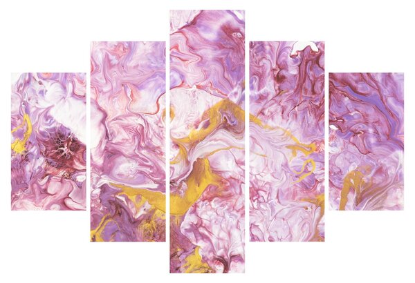 Obraz - Ružová abstrakcia (150x105 cm)