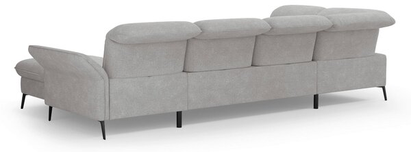 SEDACIA SÚPRAVA, textil, svetlosivá Sit & More - Sedačky, Online Only
