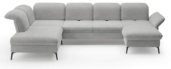 SEDACIA SÚPRAVA, textil, svetlosivá Sit & More - Sedačky, Online Only