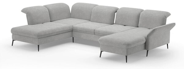 SEDACIA SÚPRAVA, textil, svetlosivá Sit & More - Sedačky, Online Only