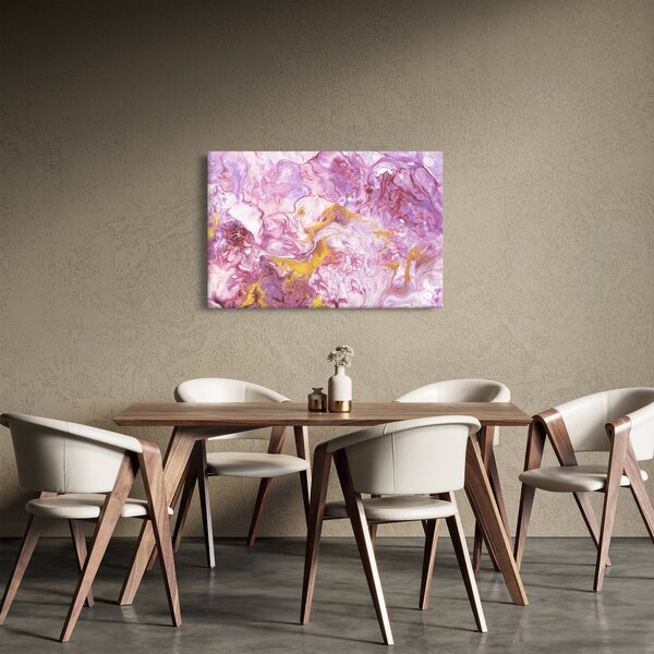 Obraz - Ružová abstrakcia (90x60 cm)