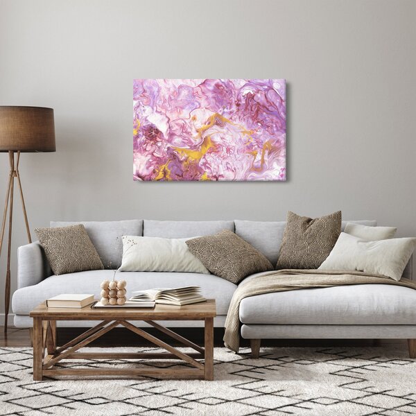 Obraz - Ružová abstrakcia (90x60 cm)
