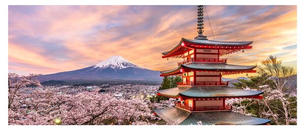 Obraz - Fudži, Japonsko (120x50 cm)