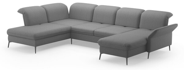 SEDACIA SÚPRAVA, textil, tmavosivá Sit & More - Sedačky, Online Only